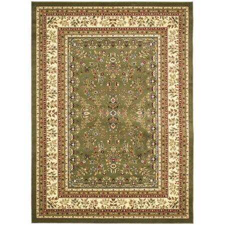 Safavieh Lyndhurst 8 ft. x 8 ft. Machine Made Round Rug - Sage-Ivory LNH331C-8R